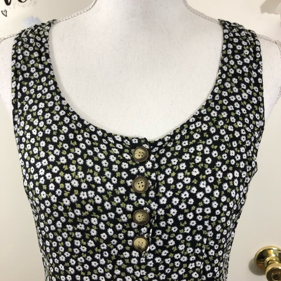 HAMPTON DRESS CO. SCOOP NECK FLARED FLORAL SZ 12 - Picture 2 of 6